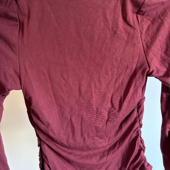 oh polly long sleeve wine red top - Picture 6 of 6